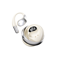 Earbud N70 OWS Sports Wireless TWS Headphones untuk V5.4 Latensi Rendah, Layar Digital Baterai, Earphone Model Terbuka