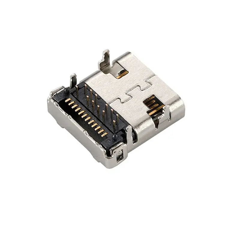 Usb Type C24 Pin Female Socket Connector Pcb Compatibel Usb Connector