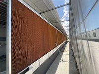 Nouveau système de refroidissement par évaporation avec cadre en aluminium et garantie d'un an pour la ventilation du bétail et de la volaille
