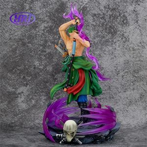 Action Figure di <span class=keywords><strong>Zoro</strong></span> della Serie <span class=keywords><strong>Roronoa</strong></span>, Stile One Knife Flow con Nastro Energetico Haki, Decorazioni Collezionabili Anime, Artigianato in Plastica - Product Image 3