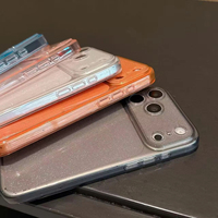 Coque de téléphone transparente antichoc avec support intégré en TPU et PC, style INS, paillettes colorées, pour iPhone 18 Pro Max 17 Pro 16 – Offre Spéciale