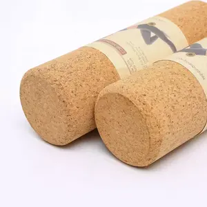 Best Selling Wholesale Customized Logo Massage Roller Cork Yoga Eco Cork Massage Roller Cork Roller 40cm