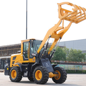Hoge Kwaliteit Mini Wiellader 800Kg 1500Kg 2000Kg Front-End Lader Airconditioner Klaar Schip Backhoe Loader Motor Pomp - Product Image 3