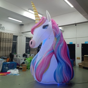 Jenor Taille Personnalisée Licorne <span class=keywords><strong>Gonflable</strong></span> Modèle de Dessin Animé <span class=keywords><strong>Gonflable</strong></span> Animal pour Événement à Thème - Product Image 1