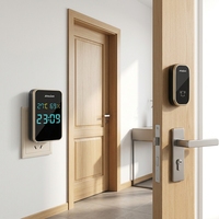 Thermomètre hygromètre horloge sans fil sonnette de porte intelligente carillon 38 anneau pince Support EU AU JP US Plug