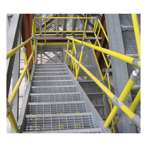 <span class=keywords><strong>Escalera</strong></span> de escape de incendios de metal prefabricada para interiores/exteriores de gran venta con barandillas Diseño industrial de acero a la venta - Product Image 6