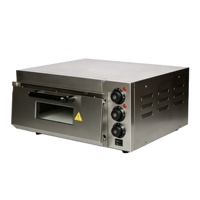 Nouveau four à pizza professionnel de comptoir, électrique, en acier inoxydable, à un ou deux niveaux, avec affichage LED multi-contrôle