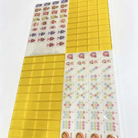 Set Mahjong Bertema Burger Cepat Saji Amerika Modern, Ubin Akrilik Solid Ramah Lingkungan, Ukuran Portabel untuk Perjalanan, 4 Pemain Dewasa, untuk Bersosial