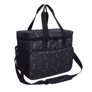 Sac de voyage pliable pour chien, grande capacité, imperméable, avec 2 compartiments pour nourriture, échantillon gratuit - Product Image 4