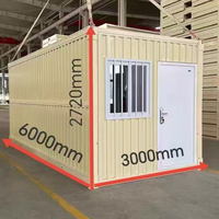 Conteneur modulaire préfabriqué détachable Mxq personnalisable de 20 pieds avec panneaux sandwich pour camp de chantier ou dortoir à déploiement rapide