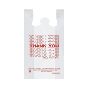 ถุงเสื้อยืดแบบหนา ย่อยสลายได้ เกรดอาหาร กันน้ำ ใช้แล้วทิ้ง สำหรับช้อปปิ้ง ของชำ อาหารแบบนำกลับ และใช้ในชีวิตประจำวัน - Product Image 5