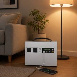 Station d'alimentation portable 1200W, générateur solaire, double sortie AC, 2 ports USB, entrée PV 12V, pour camping et secours domestique - Product Image 4