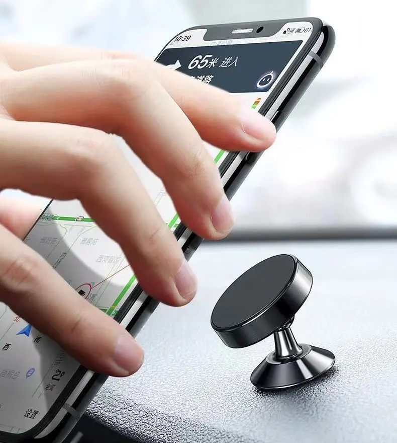Hot!! Magnetic Car Phone Holder For iPhone Samsung Universal Magnet Mount Holder for Phone in Car Cell Mobile Smartphone Stand