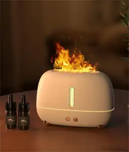 Wholesale Price Aromatherapy Portable Scent Electric Air Aroma Essential Oil Diffuser Flame Humidifier