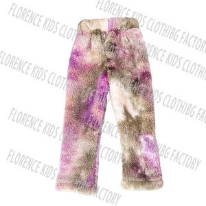 DH OEM conjuntos de ninas púrpura tie Dye invierno Niño Sherpa legging trajes niñas conjuntos de ropa para 11 años de edad - Product Image 3