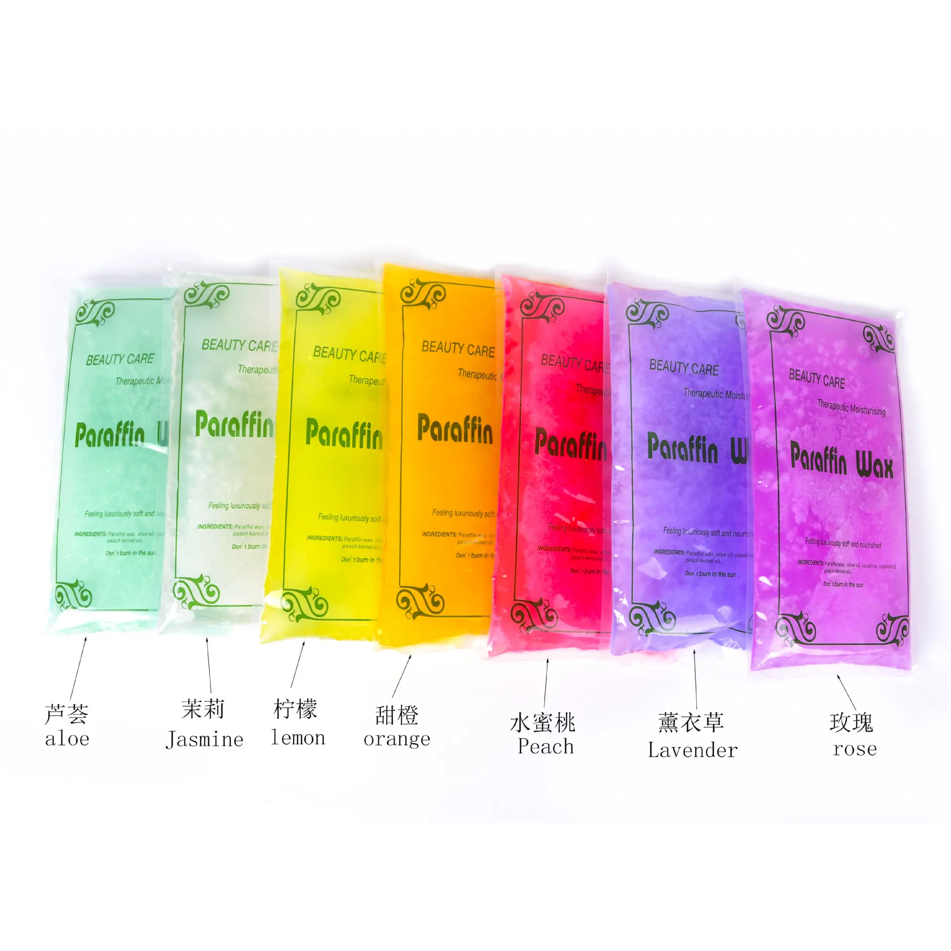 450g Hard Paraffin Wax Bar 7 Different Flavors Beauty Skin Care Therapeutic moisturizing Spa Tools