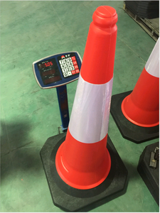 Factory Wholesale Road Safety Heavy Duty Economic Reflective Plastic PE 75cm Traffic One - Product Image 3