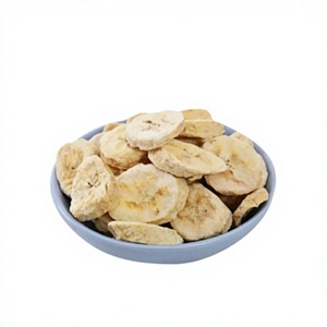 Natural Freeze Dried Banana Slices Premium Tropical Fruit Snack with Original <b>Sweet</b> Flavor for Cereal Dessert Topping Confection - Product Image 1