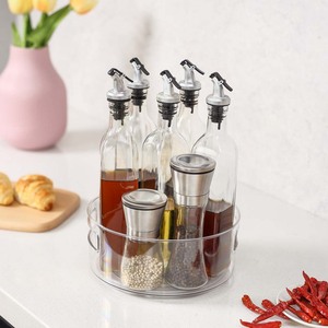 Organizador Giratorio de Acrílico Transparente para Especias de Cocina, Bandeja Giratoria de Plástico para Gabinete - Product Image 3