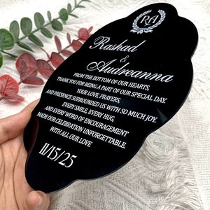 Nhà Máy Giá sang trọng Thiệp mời với phong bì tự niêm phong sáp con dấu gương kết thúc thiệp chúc mừng Acrylic lời mời đám cưới - Product Image 6