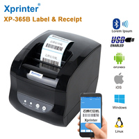 Peluncuran Baru Printer Xprinter XP-365B 80mm Printer Barcode Termal Murah Peluncuran Printer Termal