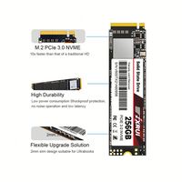 Nvme M.2 Ssd 256gb, Hard drive Disco Duro Ssd Internal 3D NAND SSD Nvme untuk Gaming Desktop Laptop NVMe M.2 256gb
