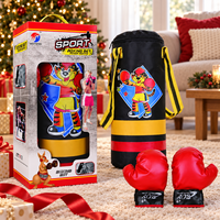 Ensemble de boxe junior avec sac de frappe pour les jeux sportifs récréatifs, les jeux d'introduction et les activités de pratique pour débutants