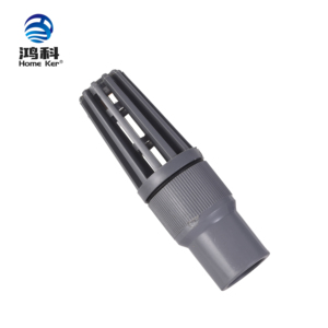 Vanne de fond en PVC <span class=keywords><strong>blanc</strong></span> gris HK HK-4001 pour pompe à eau, structure de commande manuelle avec vanne à anneau, taille du <span class=keywords><strong>port</strong></span> 1/2''-2'', garantie de 3 ans - Product Image 4