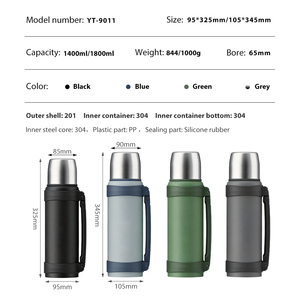 YATAI 1.4L/1.8L Large Capacity <b>Hot</b>/Cold Leak-Proof Stainless Steel 304 Vacuum Insulated Travel <b>Flask</b> Custom Logo BPA Free - Product Image 6