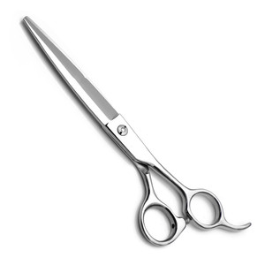 Suzhou 440C Hair Scissors 7 Inch Thinning Shears Stainless Steel Long Handle Flat Shear Professional Hairdressing Tools - Product Image 1