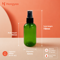 Bouteille pulvérisateur à fine brume en plastique PET Boston bleu ambre vert 50ml 80ml 100ml, flacons cosmétiques vides rechargeables pour le voyage