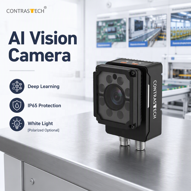 IP65 AI Vision Inspection Quality Control 5MP Gigabit Ethernet Smart Camera for Logistic Industry