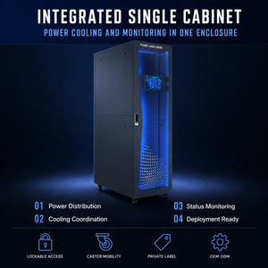 Gabinete de Centro de Datos Micro Integrado Todo en Uno Sellado con Pasillo Frío/Caliente, Monitoreo Remoto en la Nube ESite - Product Image 3