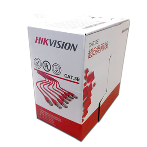 Hikvision <b>Cat5e</b> <b>Ethernet</b> <b>Cable</b> 0.5m Oxygen Free Copper 8 Core Non Shielded PVC Jacket For Computer Networking - Product Image 1