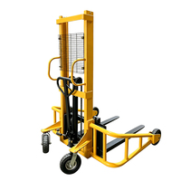 JICHUAN Manueller Hydraulischer Palettenhubwagen mit 90mm Gabelhöhe und PU/Gummi/Nylon-Rädern für Geländeeinsatz