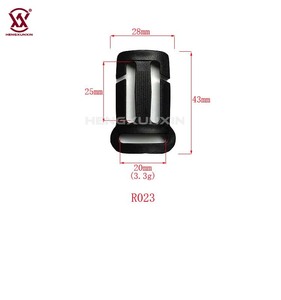 Mochila esternón hebilla deslizante ajustable un bucle deslizante hebilla de plástico hebilla Tri deslizamiento - Product Image 2