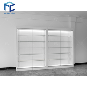 ตู้โชว์กระจกโมเดิร์น PENBO สำหรับธุรกิจ ตู้โชว์ติดผนังสำหรับร้านขายบุหรี่  สามารถปรับแต่งสี/ขนาดได้ ผลิตในประเทศจีน - Product Image 2