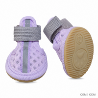 Chaussures pour chien en maille respirante avec sangle réglable pour la protection des pattes en extérieur