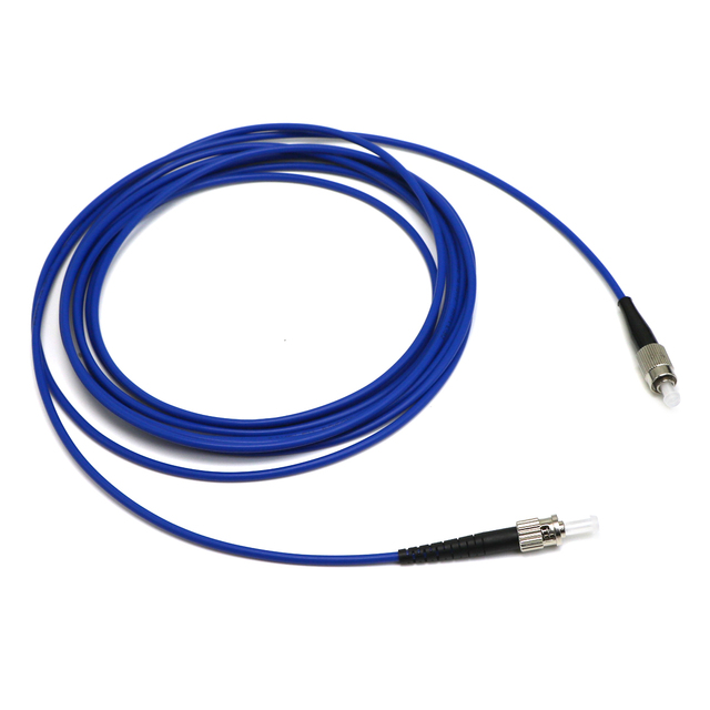 Singlemode Simplex FC UPC to ST UPC Armored Hybrid Optical Jumper Fiber Optic Patch Cord for Data Center