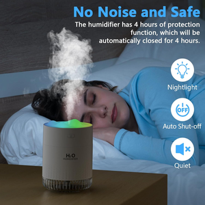 Portable 350ml Mini Volcano Diffuser Rechargeable <b>Battery</b> Powered Aromatherapy Humidifier for Home Car Outdoor Use - Product Image 4