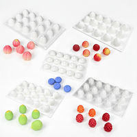 Moule en silicone 3D multi-cavités AK pour framboises, petits fruits, glaces, chocolats et mousses, idéal pour la pâtisserie