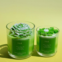 AIKUN Nouveauté Bougie parfumée artisanale de luxe écologique pour la décoration de la maison Coffret cadeau Cire de soja naturelle Parfum de rose Noël