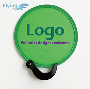 Nylon Cloth <strong>Folding</strong> <strong>Hand</strong> <strong>Fan</strong>, Round Foldable Flying Disc - Product Image 4