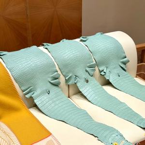 Sac Birkis pour femme en cuir de crocodile de luxe fait main - Sac à bandoulière Sac à main avec doublure en cuir véritable Sac <span class=keywords><strong>Kelly</strong></span> pour couple - Product Image 4