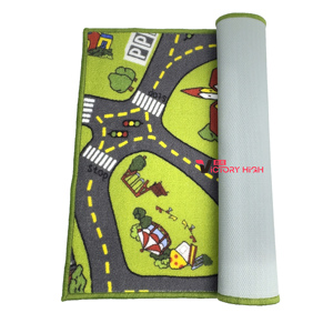 <span class=keywords><strong>Tapis</strong></span> de jeu <span class=keywords><strong>interactif</strong></span> géographique en nylon tissé à la machine sur le thème de l'apprentissage moderne pour la crèche et la salle de jeux - Product Image 2
