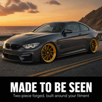 Jantes forgées en deux parties Y Spoke Or Noir 18 19 20 21 pouces 5x112 6061-T6 pour BMW M4 Audi, alliage concave personnalisé, directement de l'usine