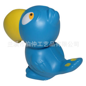Chameleon Squishy Pu Bird Stress Ball Blue Red Plastic Slow <b>Rebound</b> Toy For Ages 2 4 Years - Product Image 5