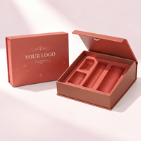 Boîte d'emballage rigide personnalisée pour cosmétiques |   Boîte cadeau magnétique de luxe pour produits de beauté avec impression de logo et gaufrage