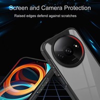 Coque de téléphone mate transparente antichoc Hybrid Armor pour Xiaomi Redmi A3 2024 /note 13 pro plus/A1 plus/12 /POCO X3