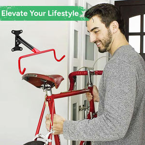 Jh-mech להעיף אביזרי אחסון למוסך או בית קומפקטי קיר עיצוב קל משקל הר אופניים - Product Image 3